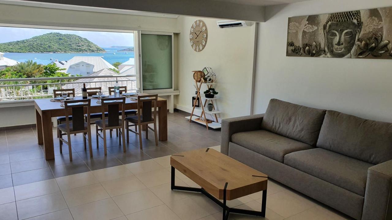 Pinel Superbe Appartement En Residence Vue Mer Cul de Sac Esterno foto