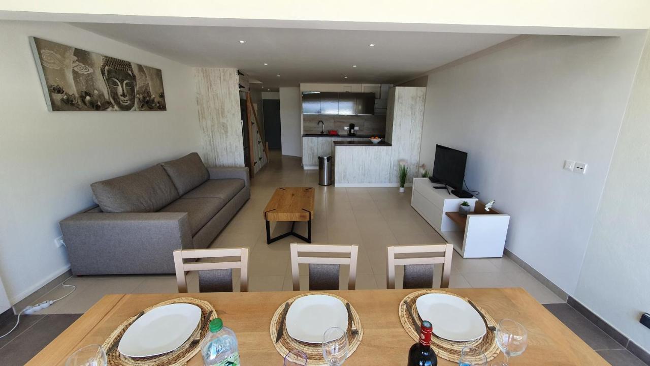 Pinel Superbe Appartement En Residence Vue Mer Cul de Sac Esterno foto